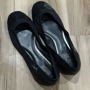 Coach Black Sequined Toes Ballet Flats Shoes Women’s 8.5
